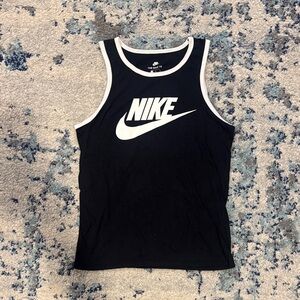 Nike Black and White Tank Top
